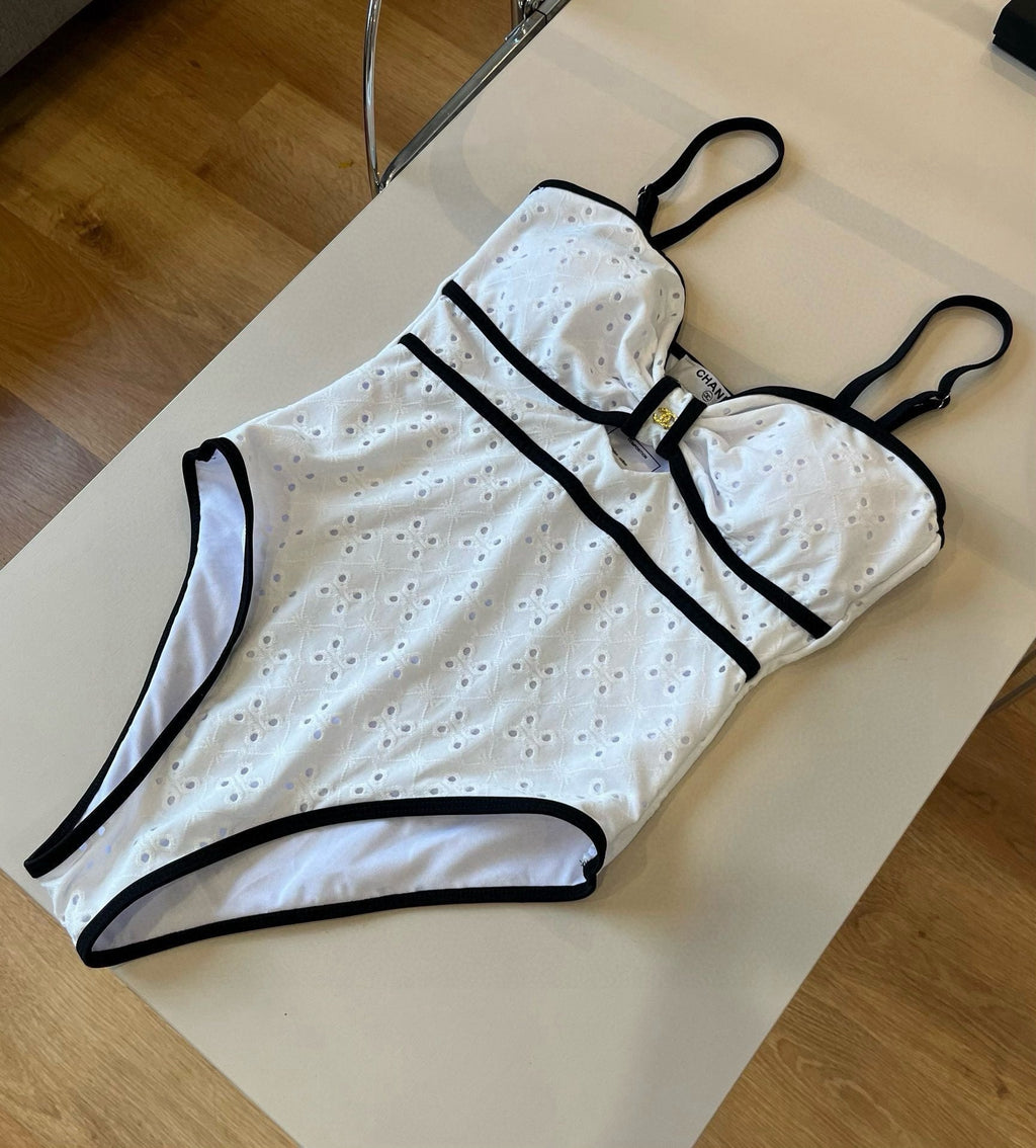 CHANEL BIKINI SWIMSUIT SET IN WHITE 111538