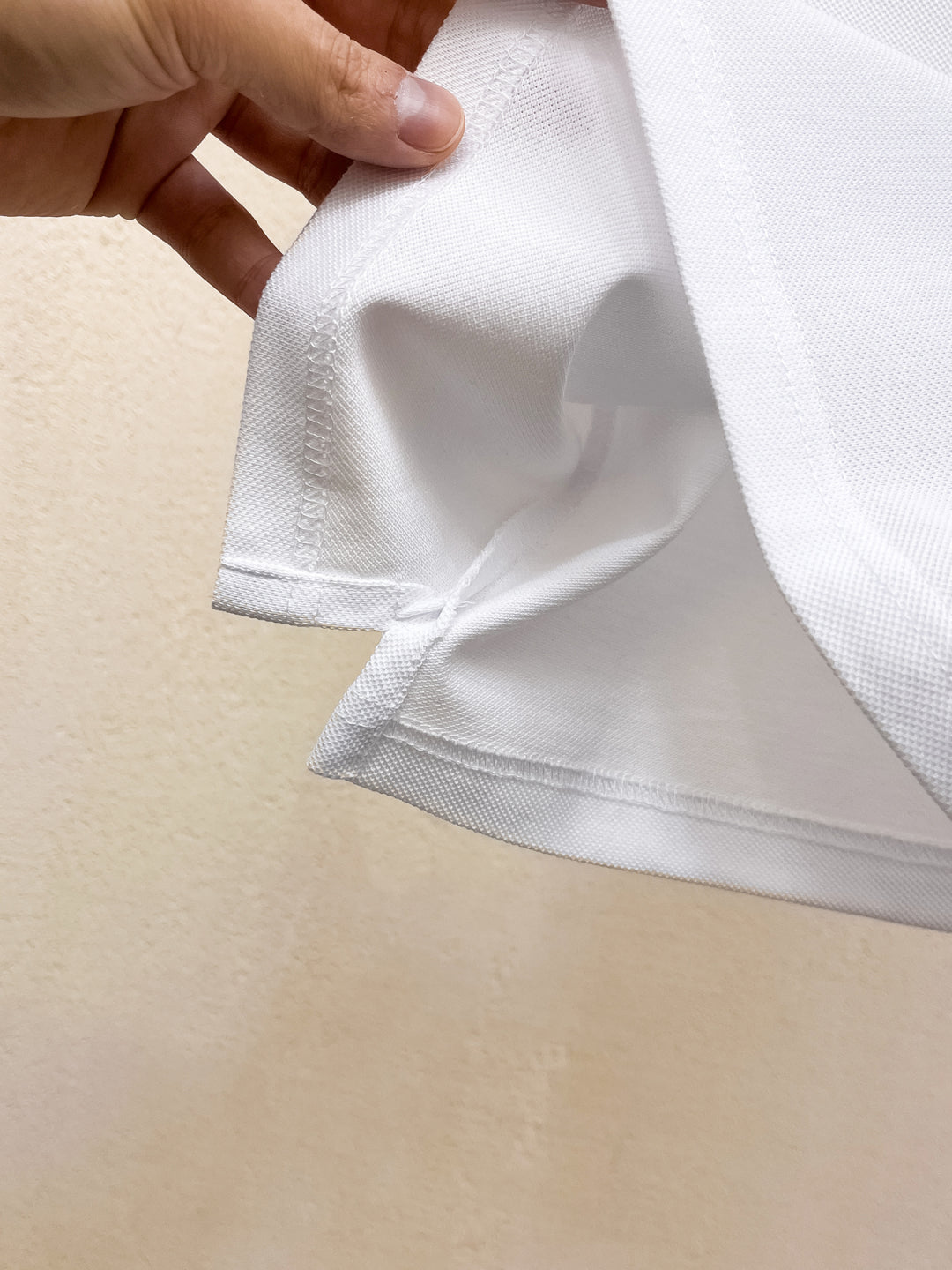 LOUIS VUITTON LV POLO WHITE AND BLACK TRIM LONG-STAPLE COTTON 238771