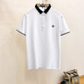 LOUIS VUITTON LV POLO WHITE AND BLACK TRIM LONG-STAPLE COTTON 238771