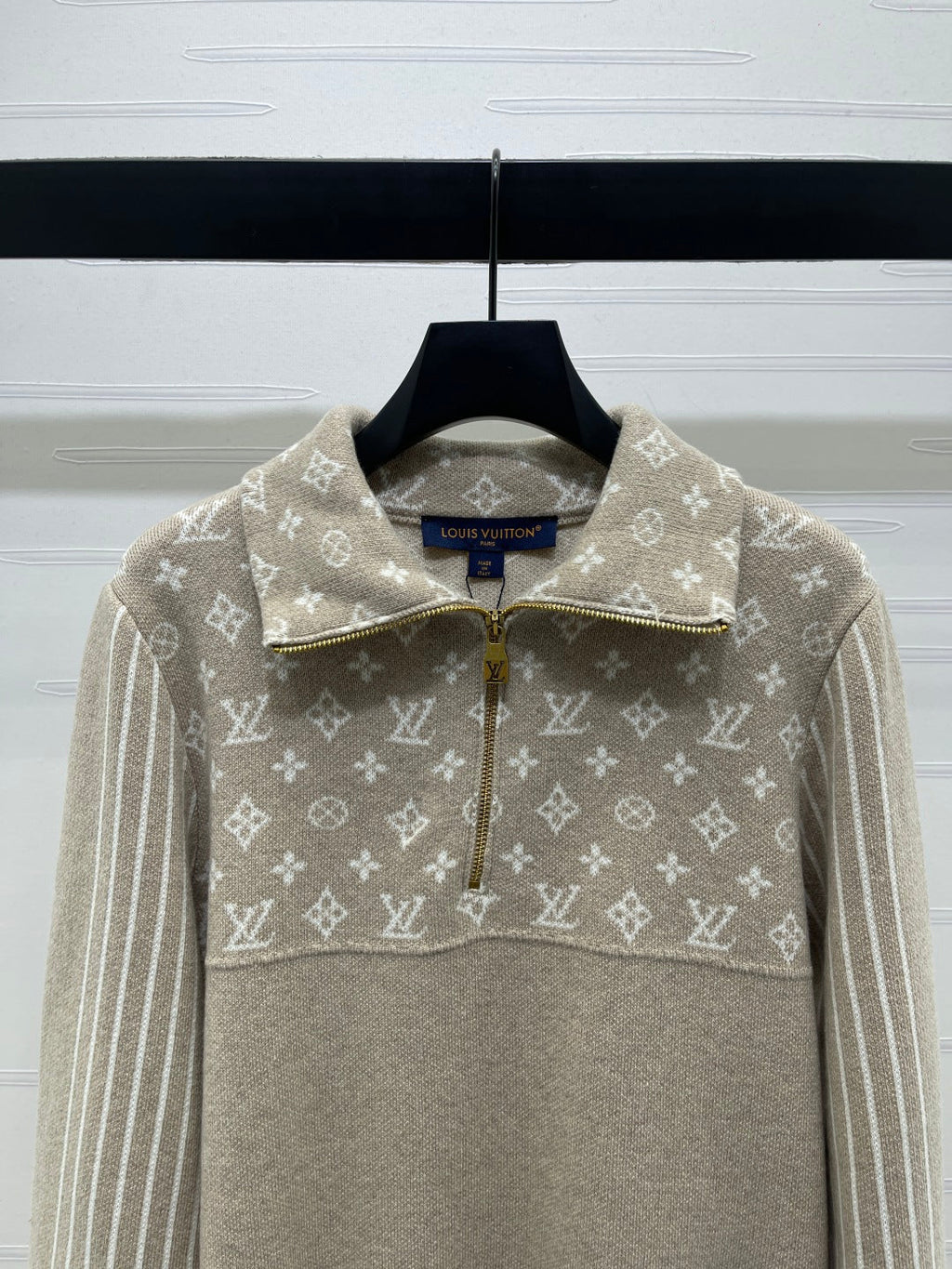 LOUIS VUITTON LV 25S LONG-SLEEVE COLOR-BLOCK COLLARED SHIRT 0166
