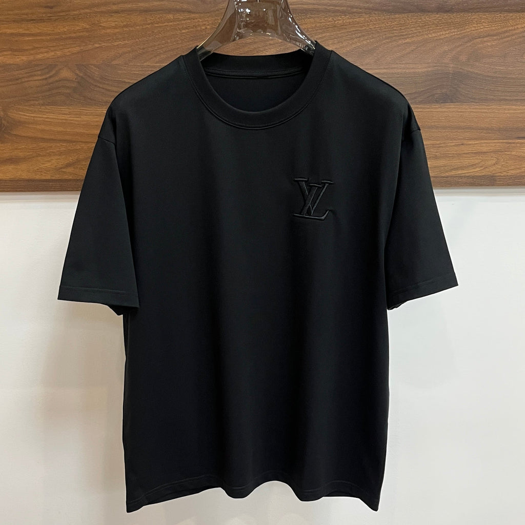LOUIS VUITTON LV BLACK PURE COTTON T-SHIRT 238902