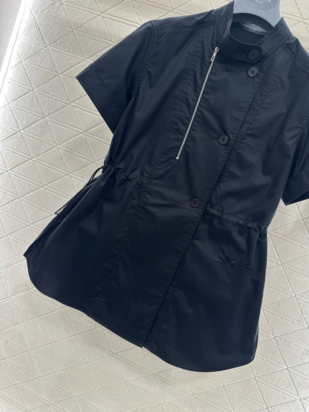 HERMES 25S SHORT-SLEEVE SHIRT DRESS 383