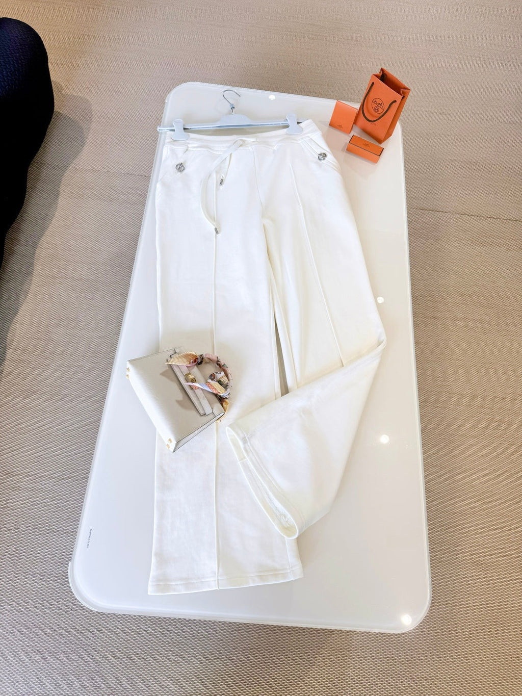 HERMES HERMES 25S WIDE-LEG PANTS 264