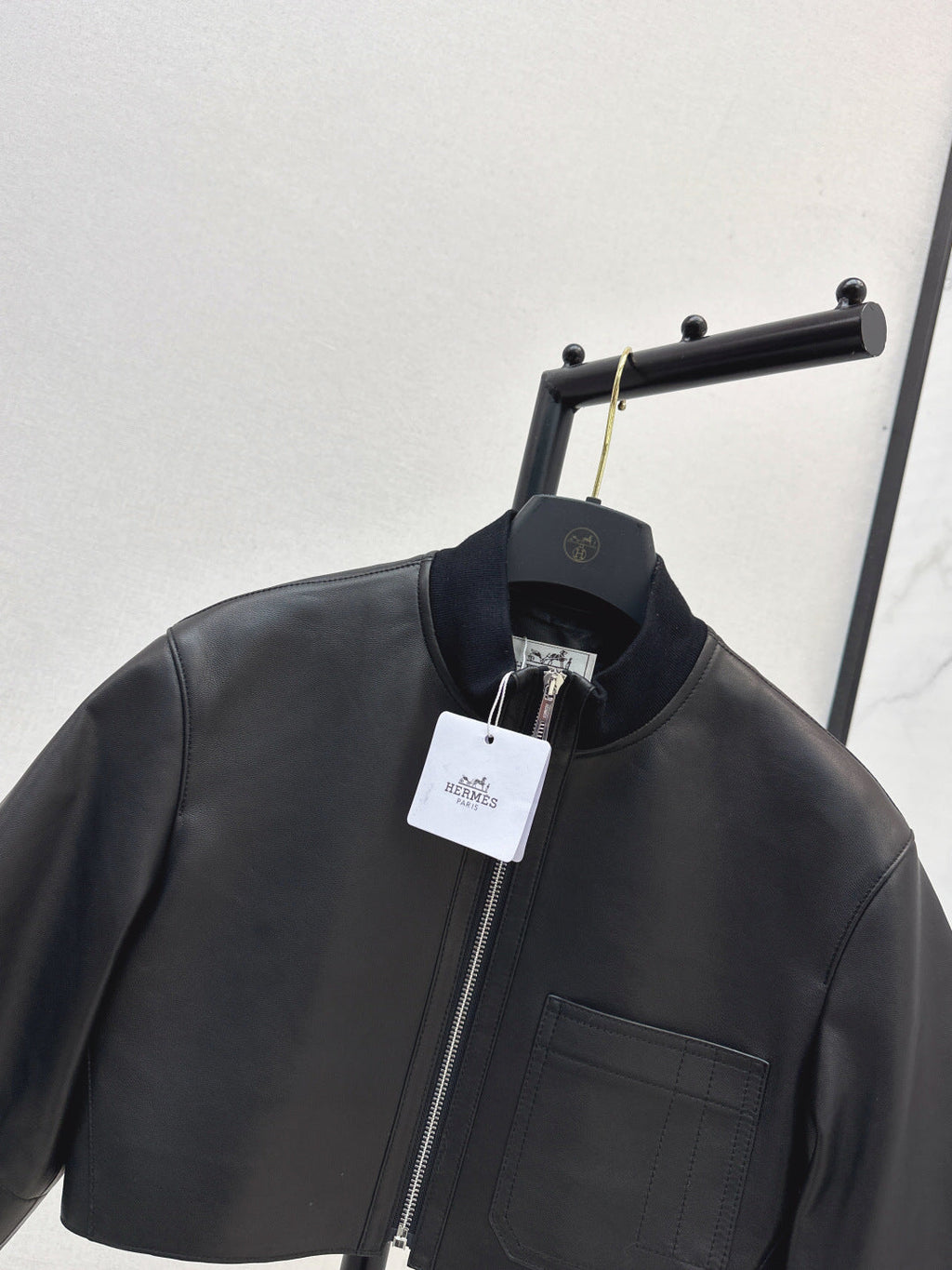 HERMES 25S SHORT-SLEEVE JACKET 455