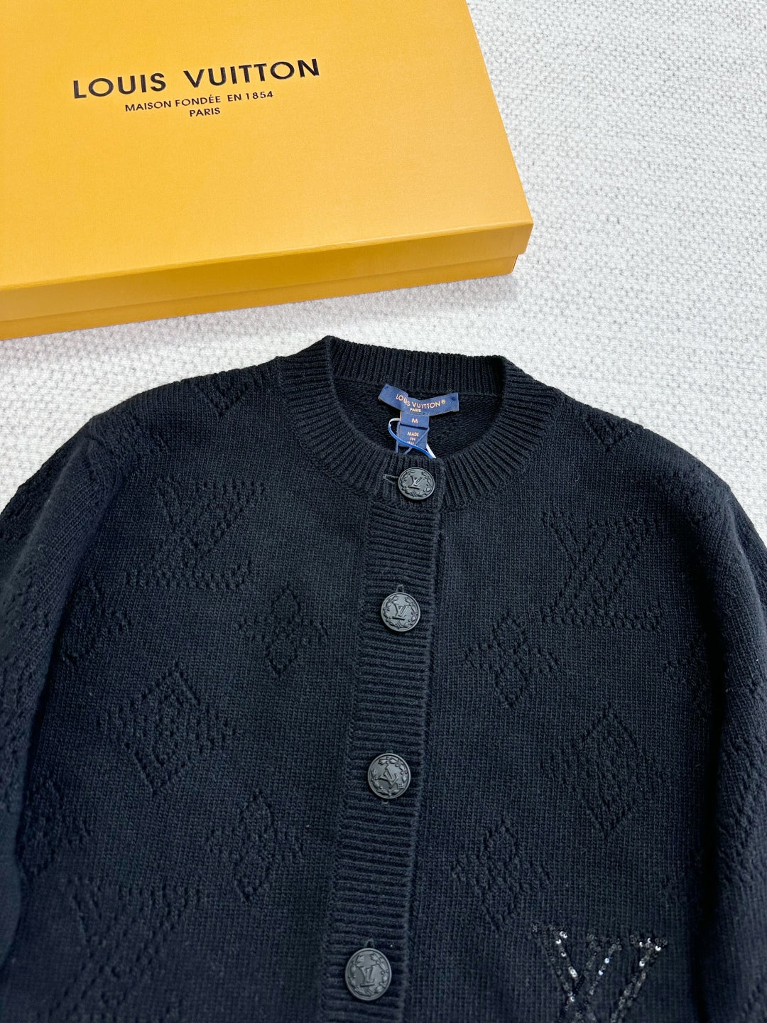 LOUIS VUITTON LV 25S WOOL CARDIGAN 0007