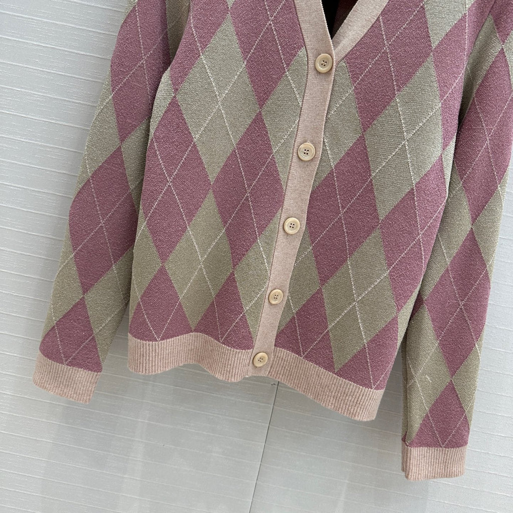 GUCCI Gucci 25 Cardigan Pink Wool