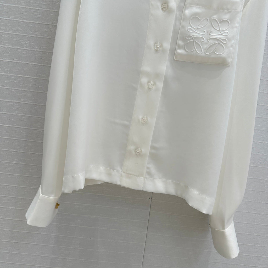 Loewe Shirt White Acetate Fiber