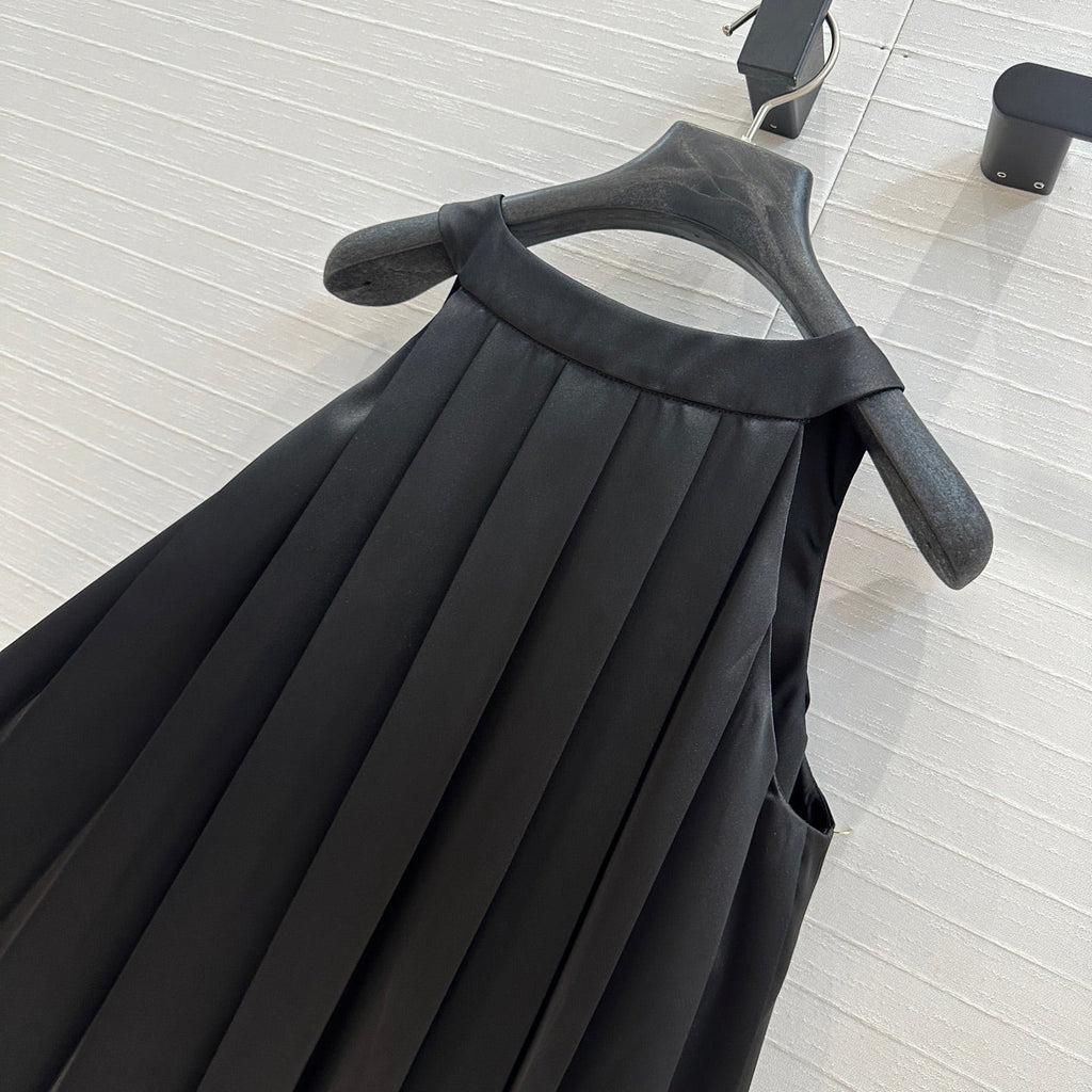 Loewe Dress Black Polyester Fiber