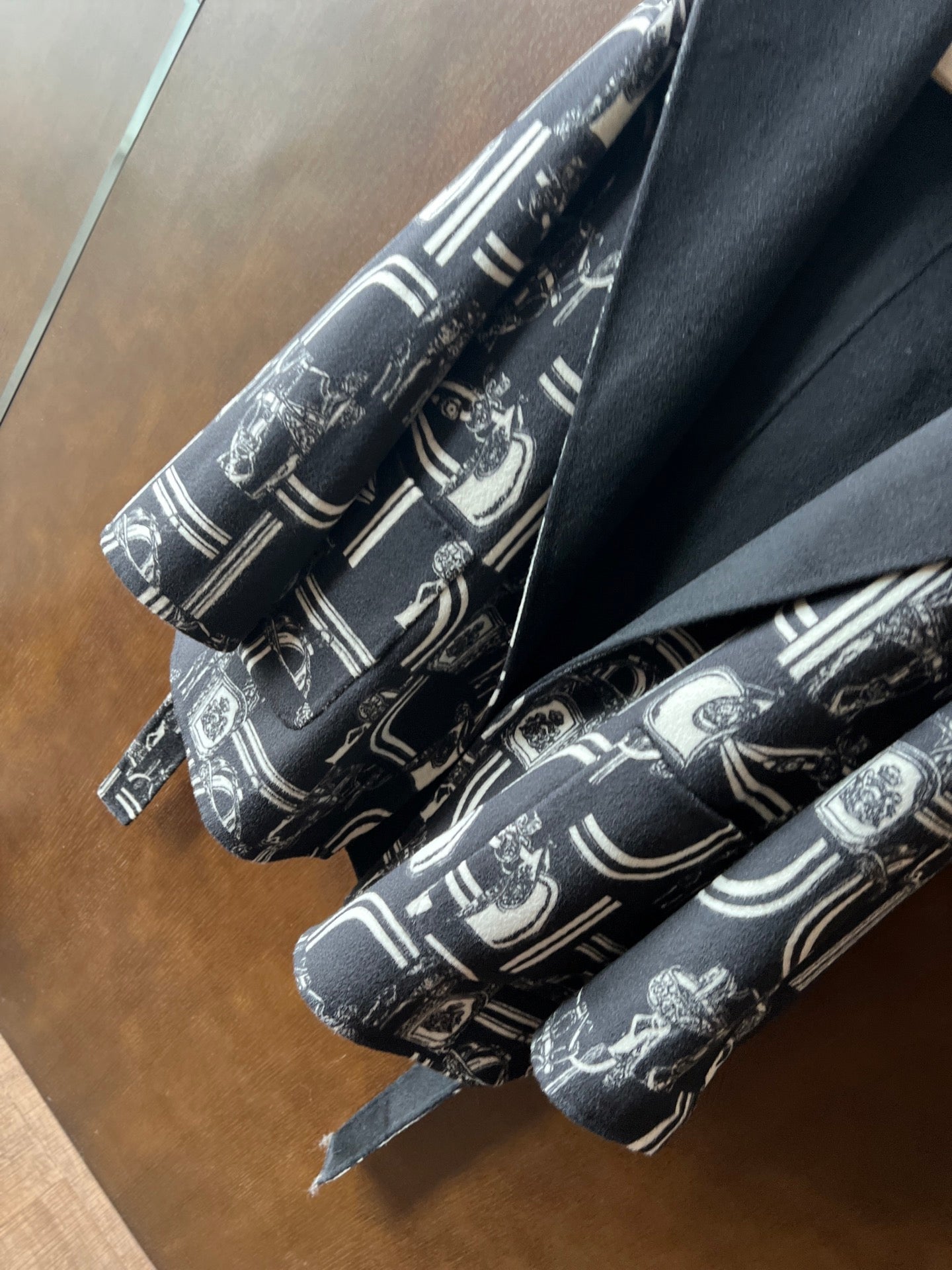 HERMES 25S REVERSIBLE LONG HOODED COAT 047