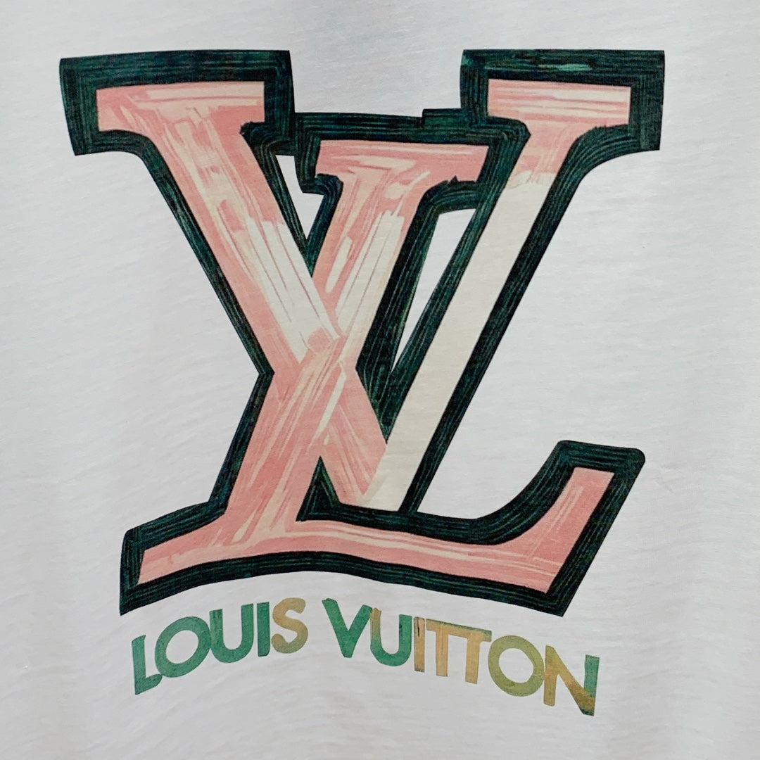 LOUIS VUITTON LV T-SHIRT IN WHITE PURE COTTON 238886