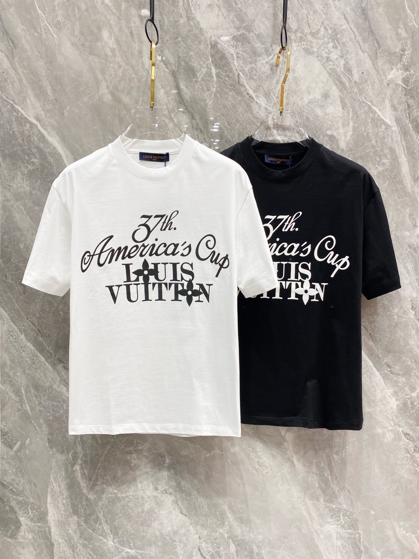 LOUIS VUITTON LV WHITE MONOGRAM COTTON T-SHIRT 239487