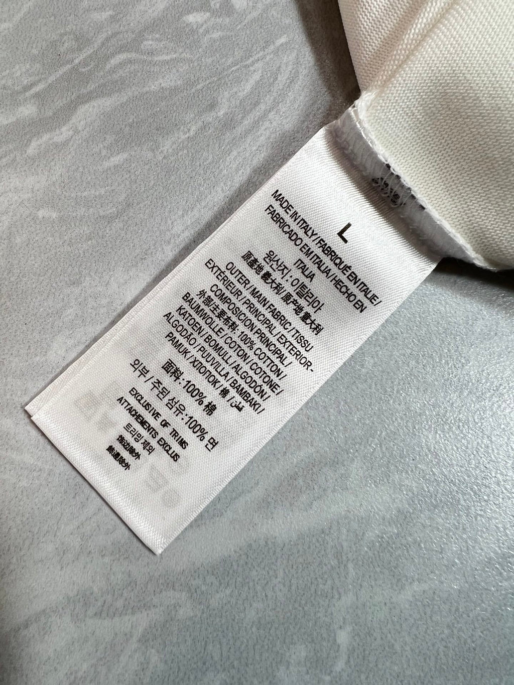 LOUIS VUITTON LV T-SHIRT IN WHITE PURE COTTON 238923