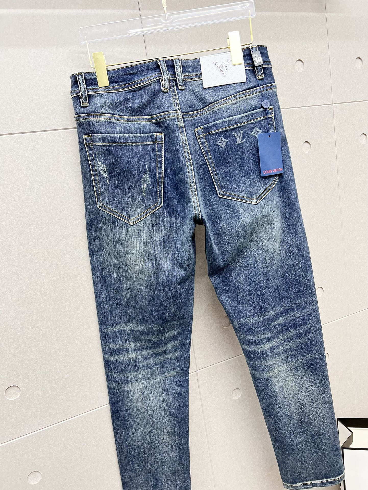LOUIS VUITTON LV BLUE MONOGRAM DENIM JEAN 239498