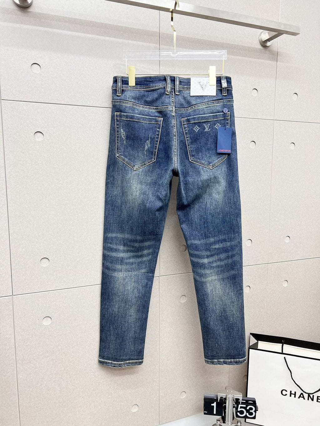 LOUIS VUITTON LV BLUE MONOGRAM DENIM JEAN 239498