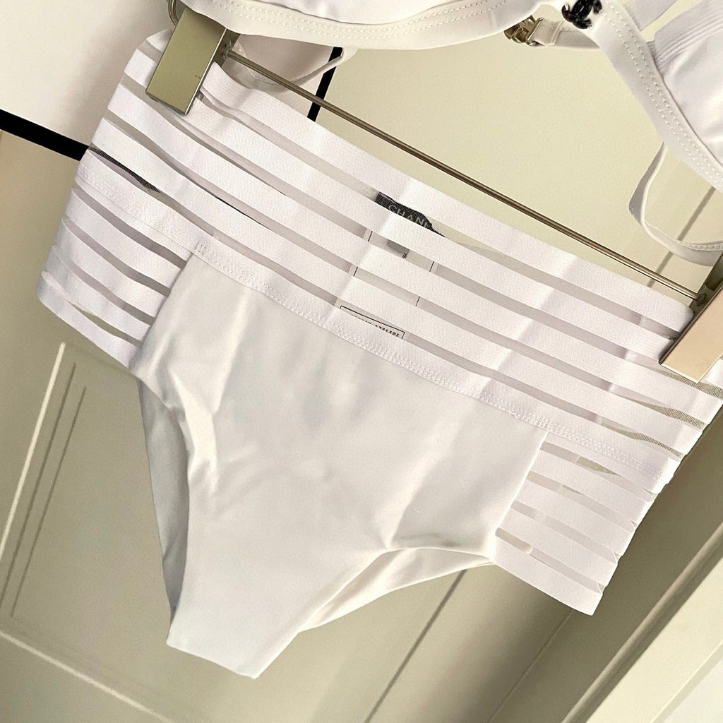 CHANEL BIKINI SWIMSUIT SET IN WHITE 608920