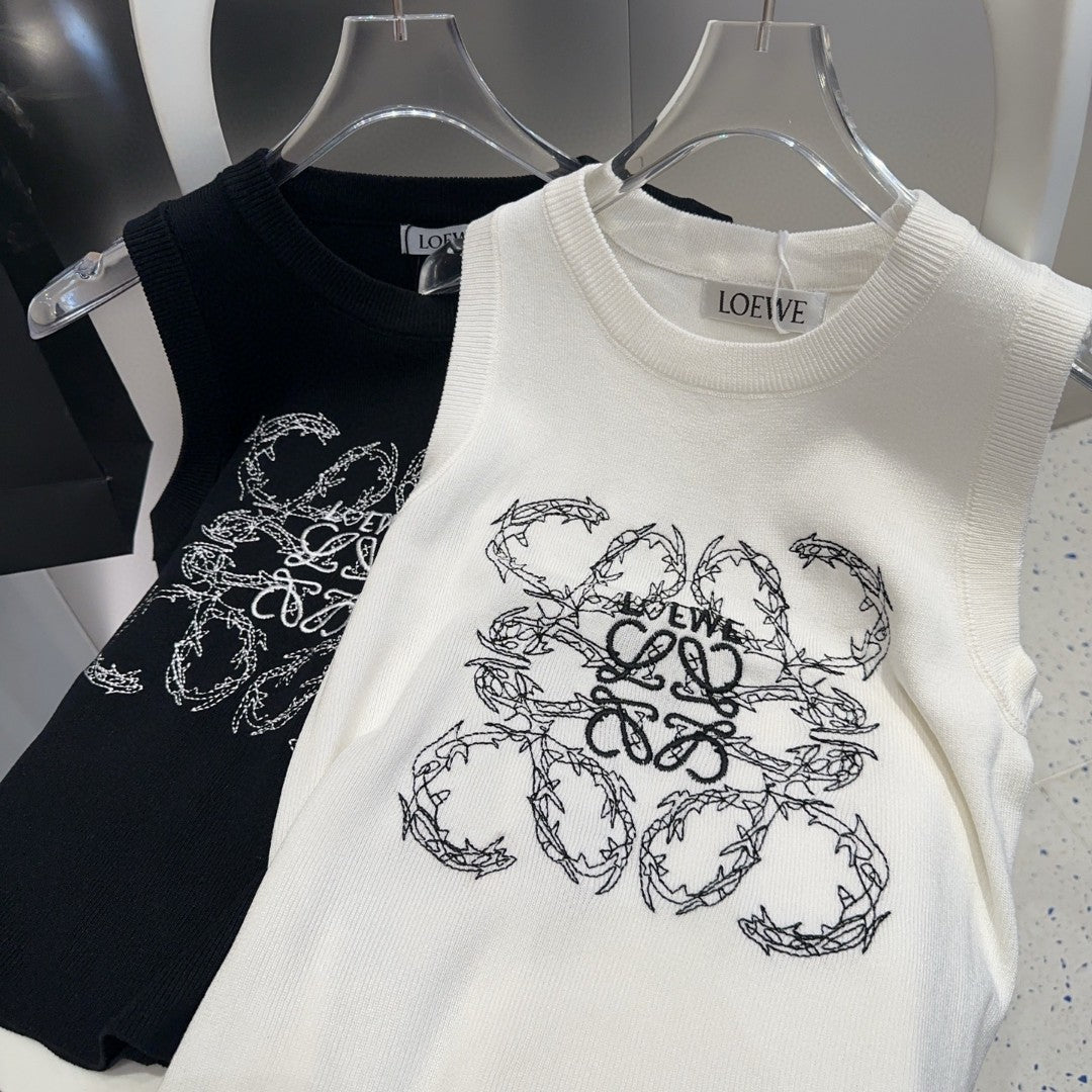 TANK TOP 633203 IN WHITE COTTON RIBBED KNIT