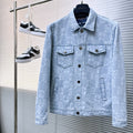 LOUIS VUITTON LV SHIRT JACKET IN LIGHT BLUE MONOGRAM MIX DAMIER DENIM 239121