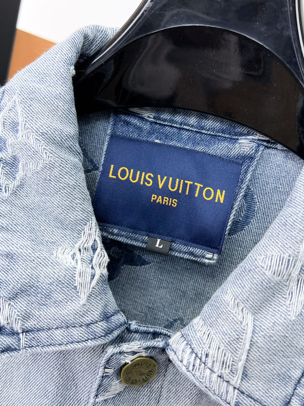 LOUIS VUITTON LV LIGHT BLUE MONOGRAM DENIM JACKET 239529