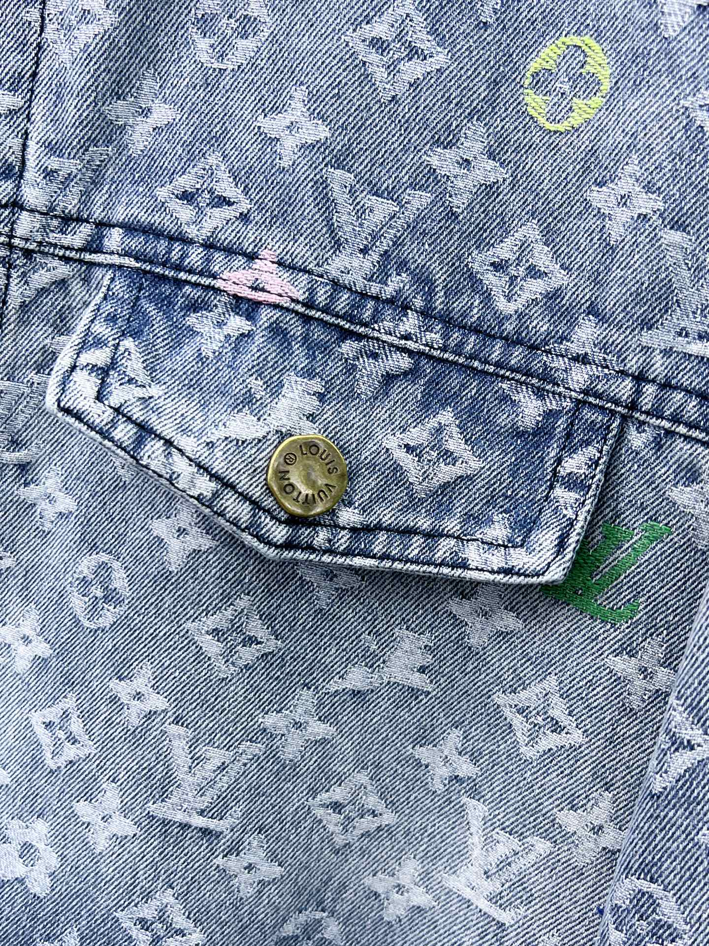 LOUIS VUITTON LV LIGHT BLUE DENIM JACKET 239530