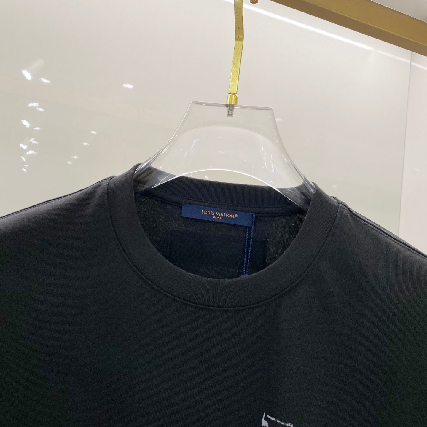 LOUIS VUITTON LV T-SHIRT BLACK COTTON 238848