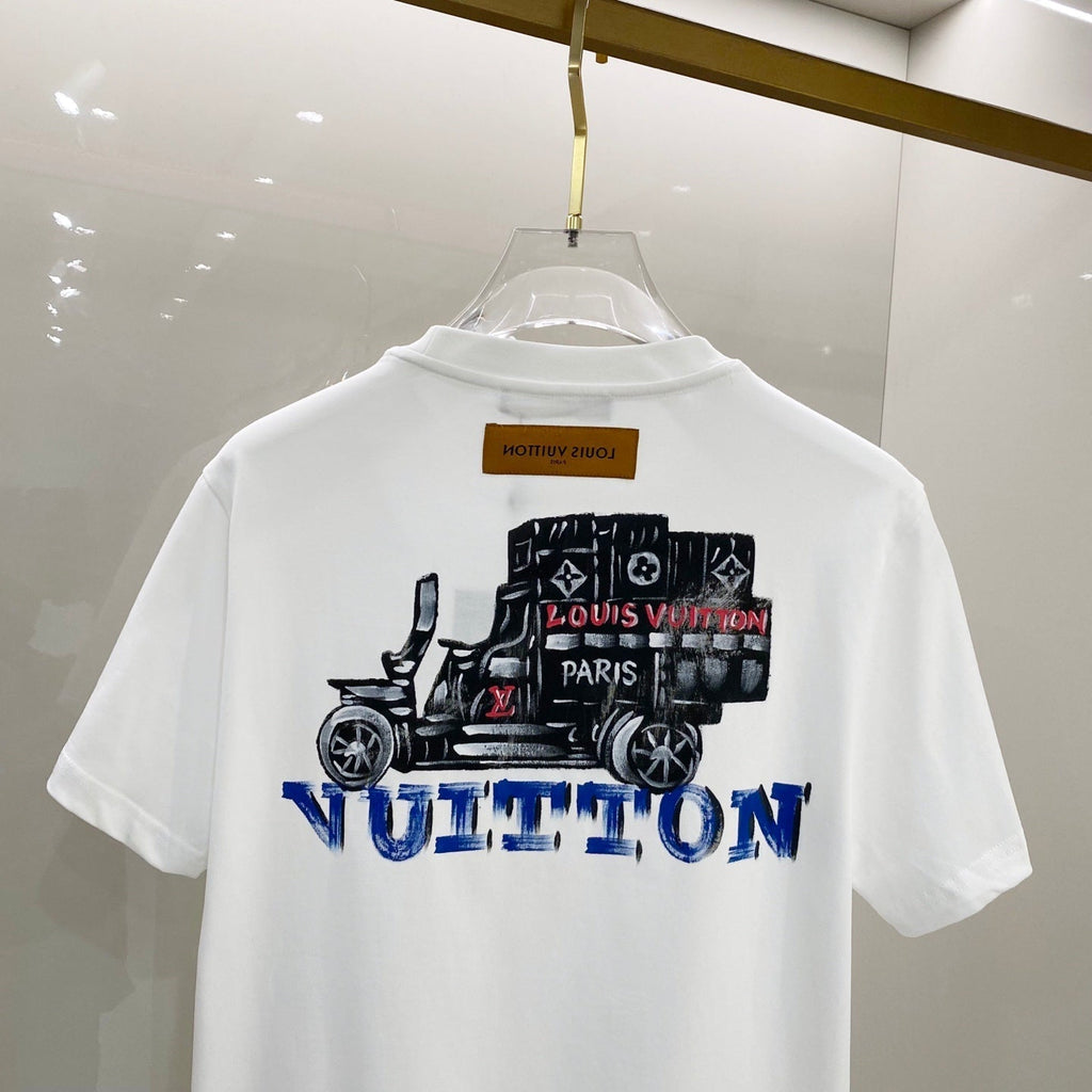 LOUIS VUITTON LV T-SHIRT WHITE COTTON 238849