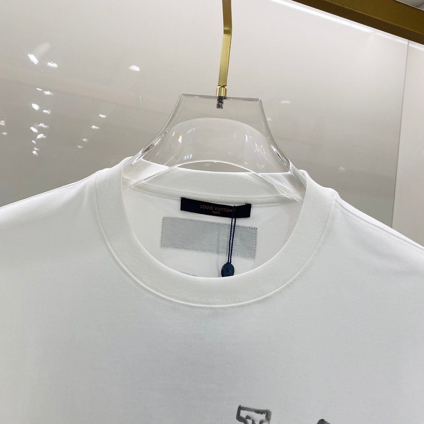 LOUIS VUITTON LV T-SHIRT WHITE COTTON 238849