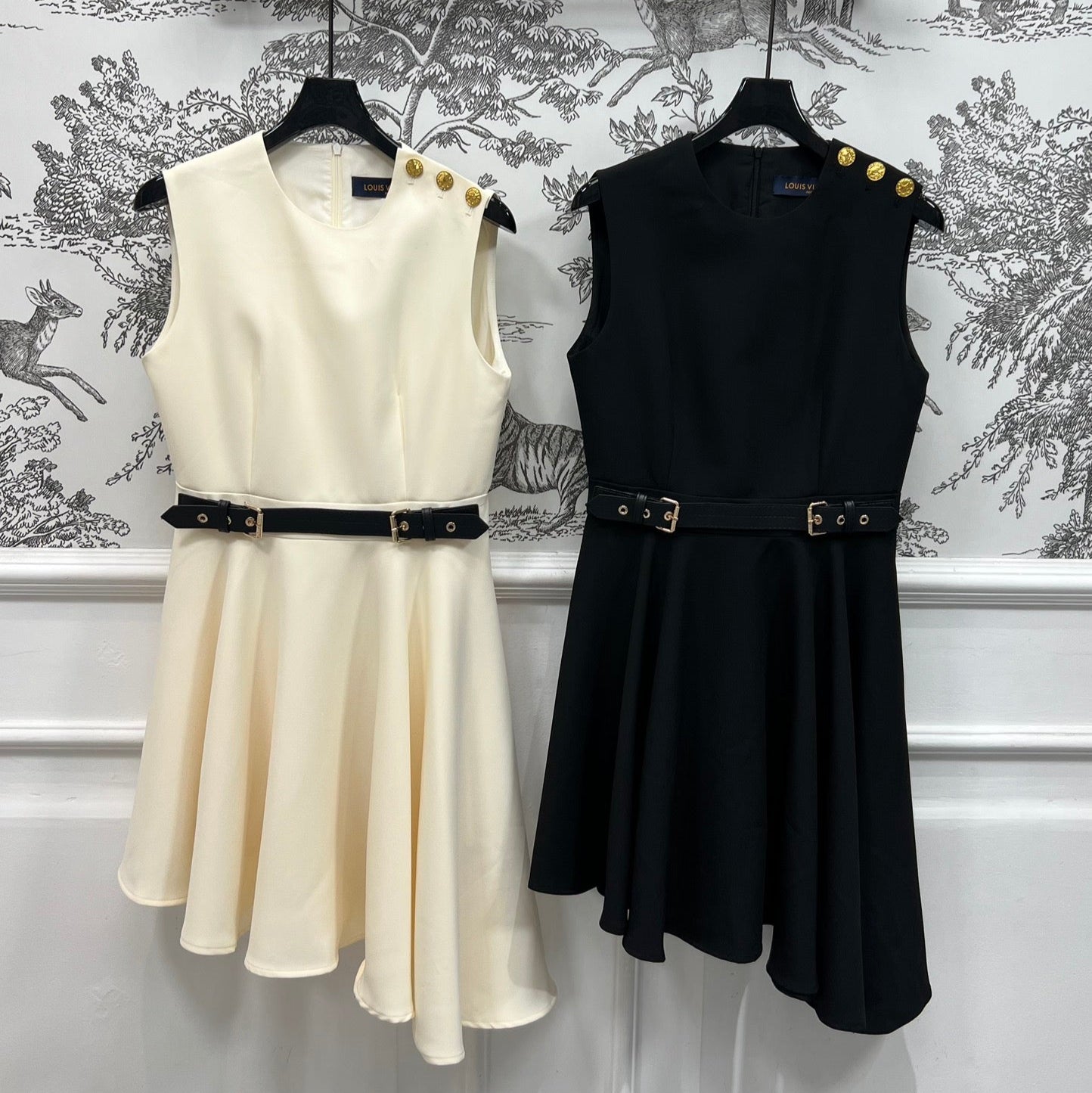 LOUIS VUITTON LV ASYMMETRICAL ELEGANT DRESS 268380