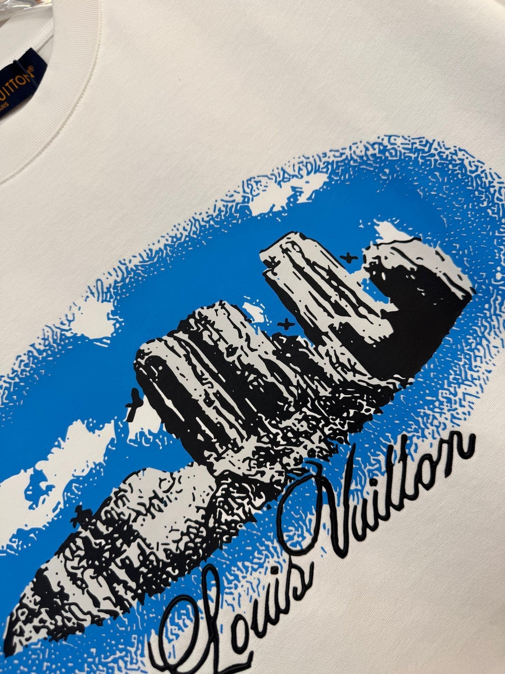 LOUIS VUITTON LV WHITE COTTON T-SHIRT 238918
