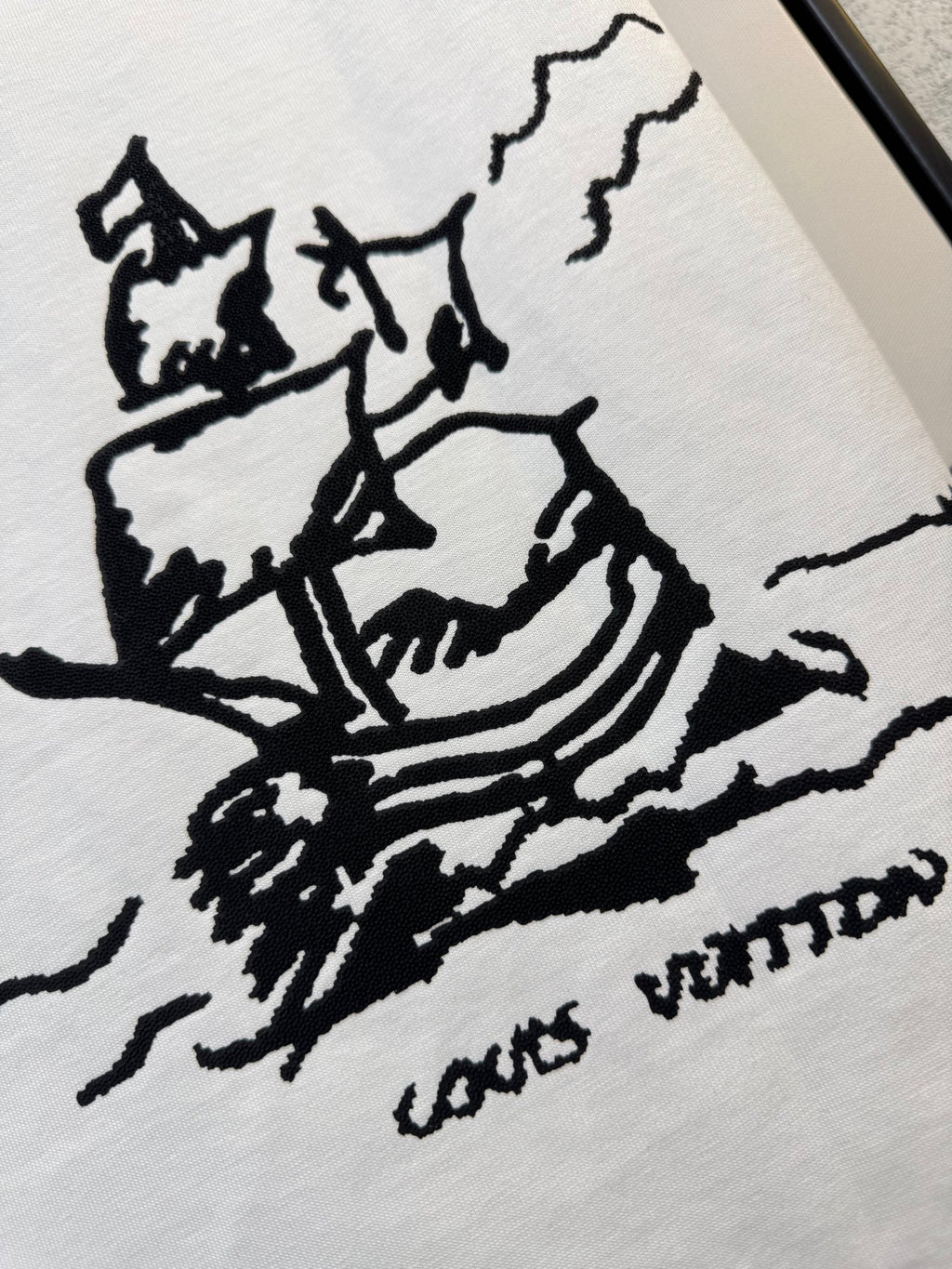 LOUIS VUITTON LV T-SHIRT IN WHITE COTTON FABRIC 238920