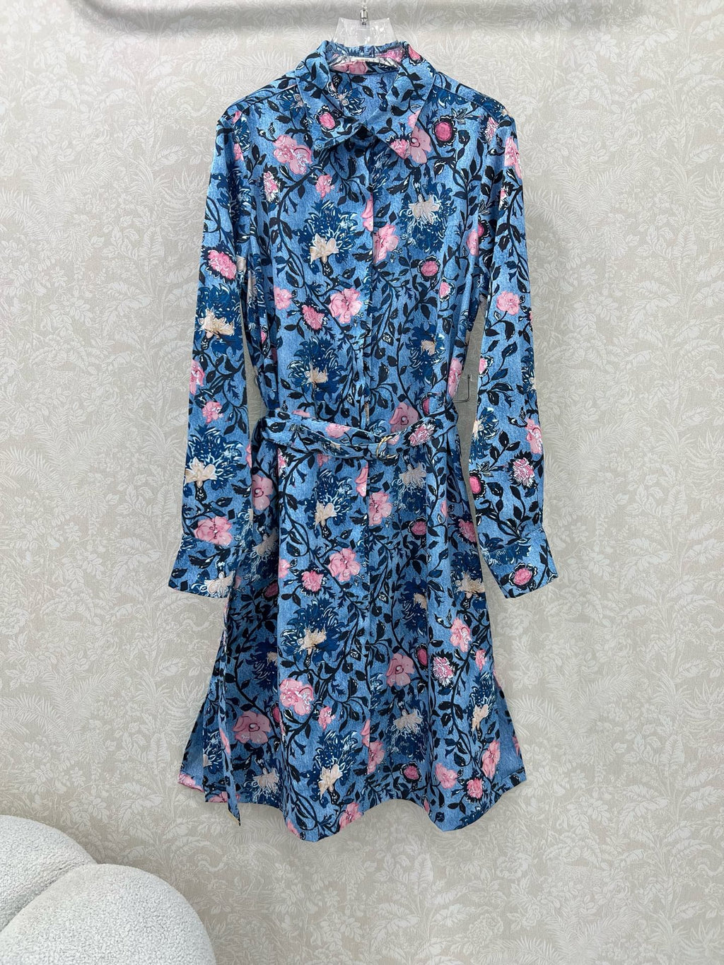 LOUIS VUITTON LV BELTED LONG SHIRT DRESS 275181