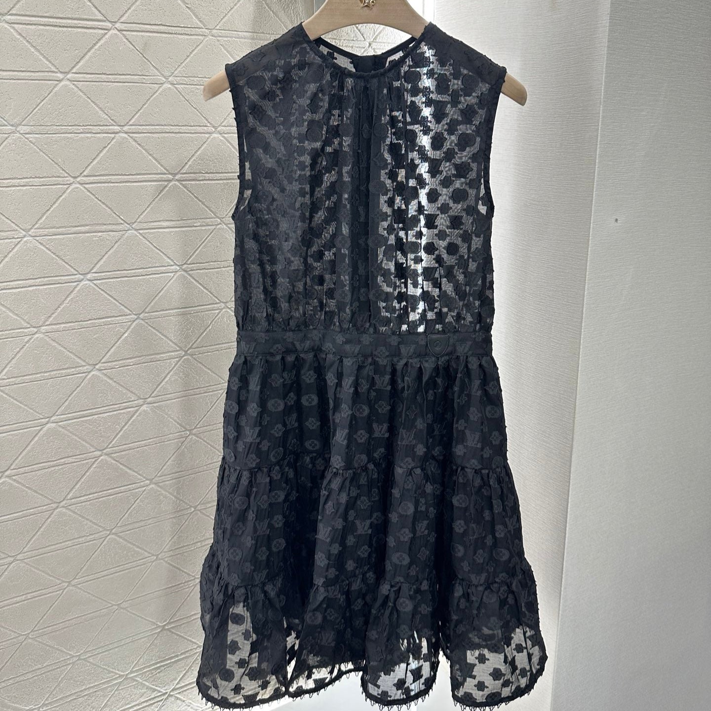LOUIS VUITTON LV 25S SLEEVELESS JACQUARD DRESS 265590