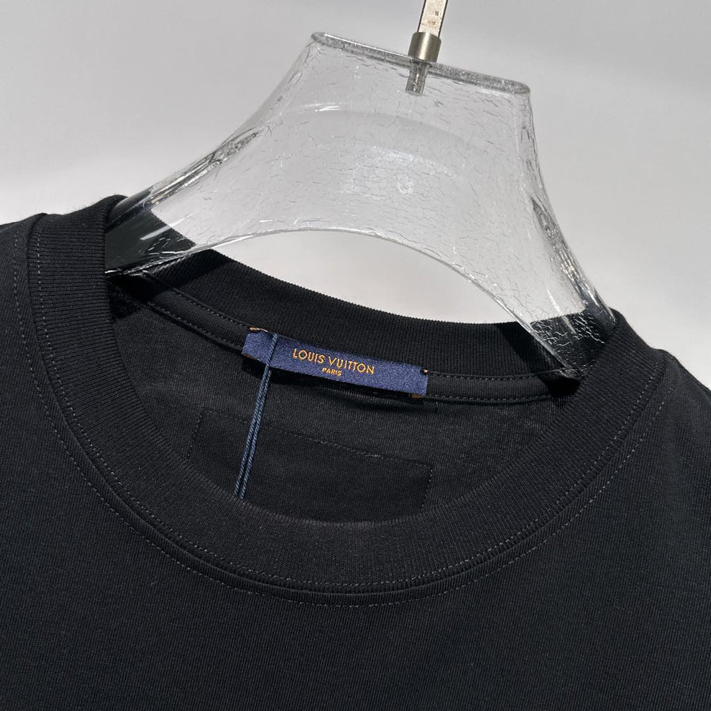 LOUIS VUITTON LV BLACK COTTON T-SHIRT 238909