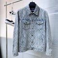 LOUIS VUITTON LV SHIRT JACKET IN WHITE BLUE MONOGRAM DENIM 239126