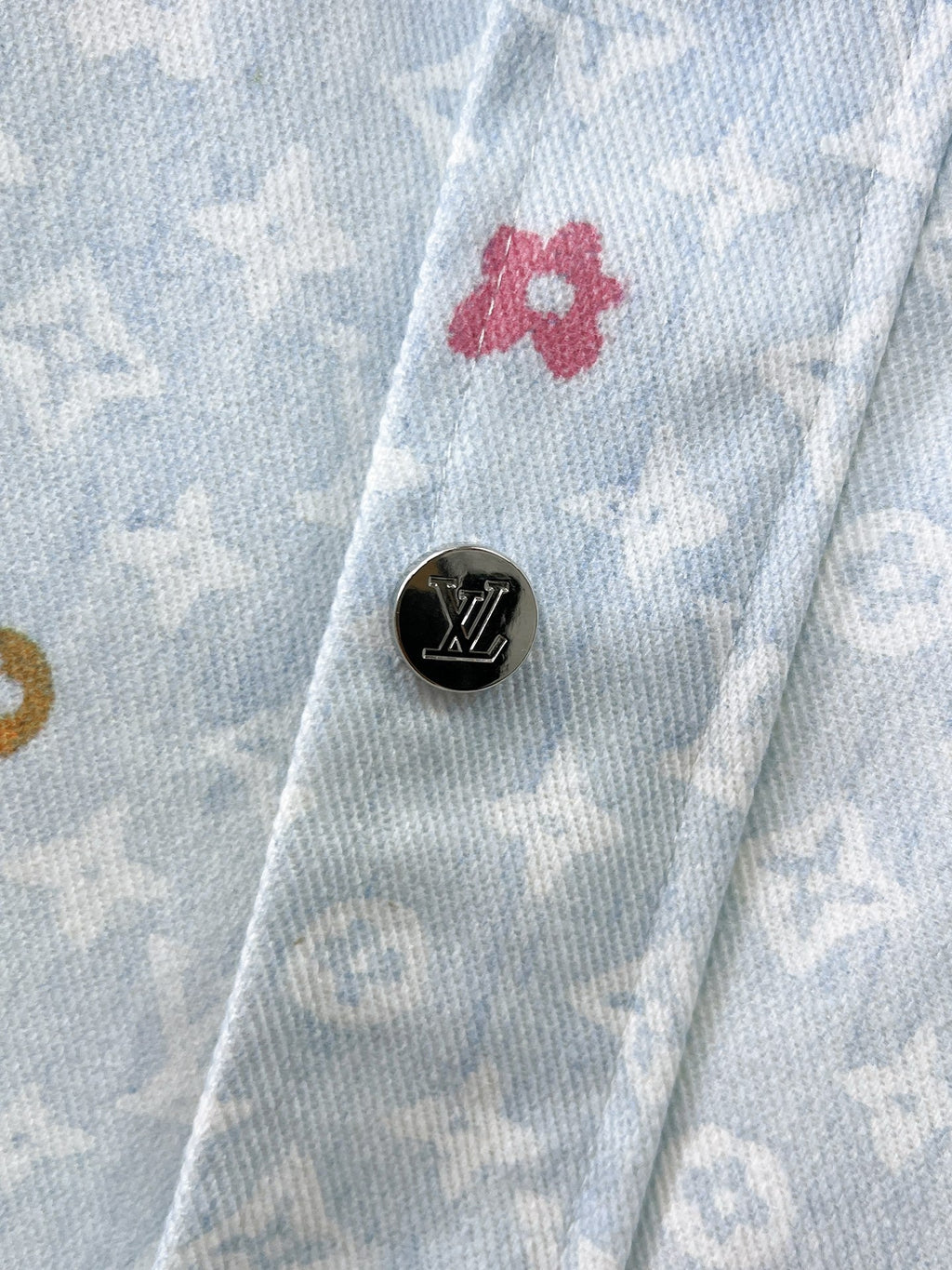 LOUIS VUITTON LV BUE PASTEL MONOGRAM DENIM JACKET 239527