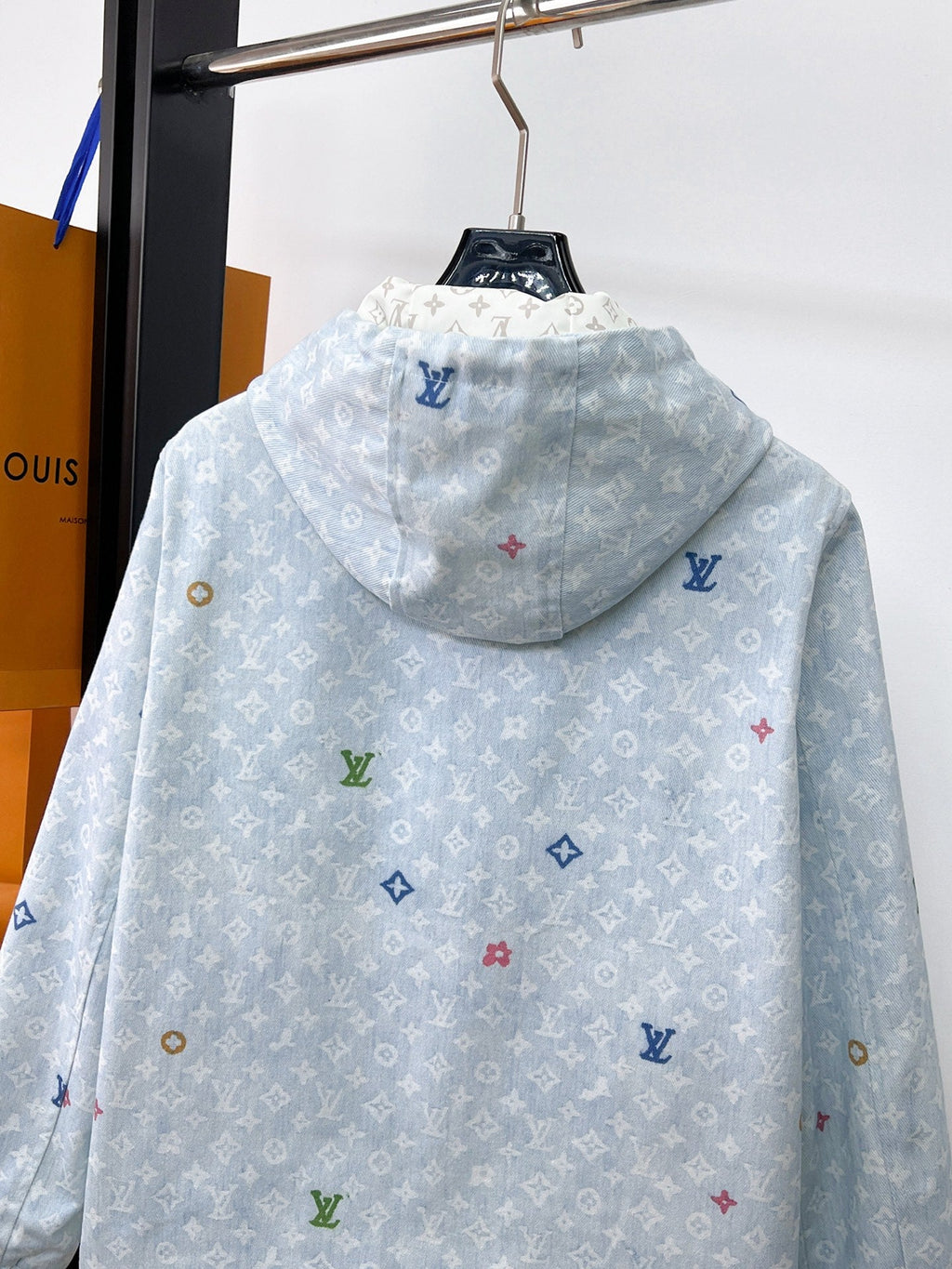 LOUIS VUITTON LV BUE PASTEL MONOGRAM DENIM JACKET 239527