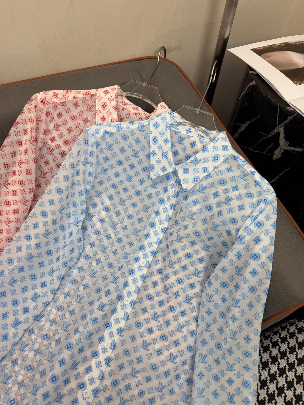 LOUIS VUITTON LONG SLEEVE SHIRT MONOPOLY PRINT FABRIC POLYESTER 266695