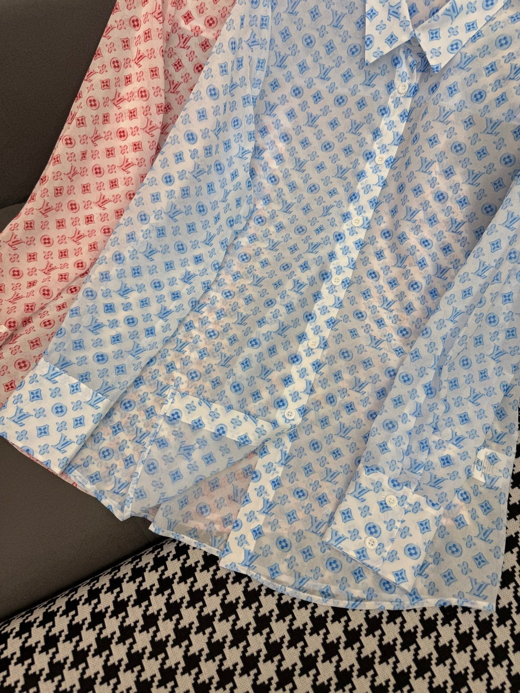 LOUIS VUITTON LONG SLEEVE SHIRT MONOPOLY PRINT FABRIC POLYESTER 266695