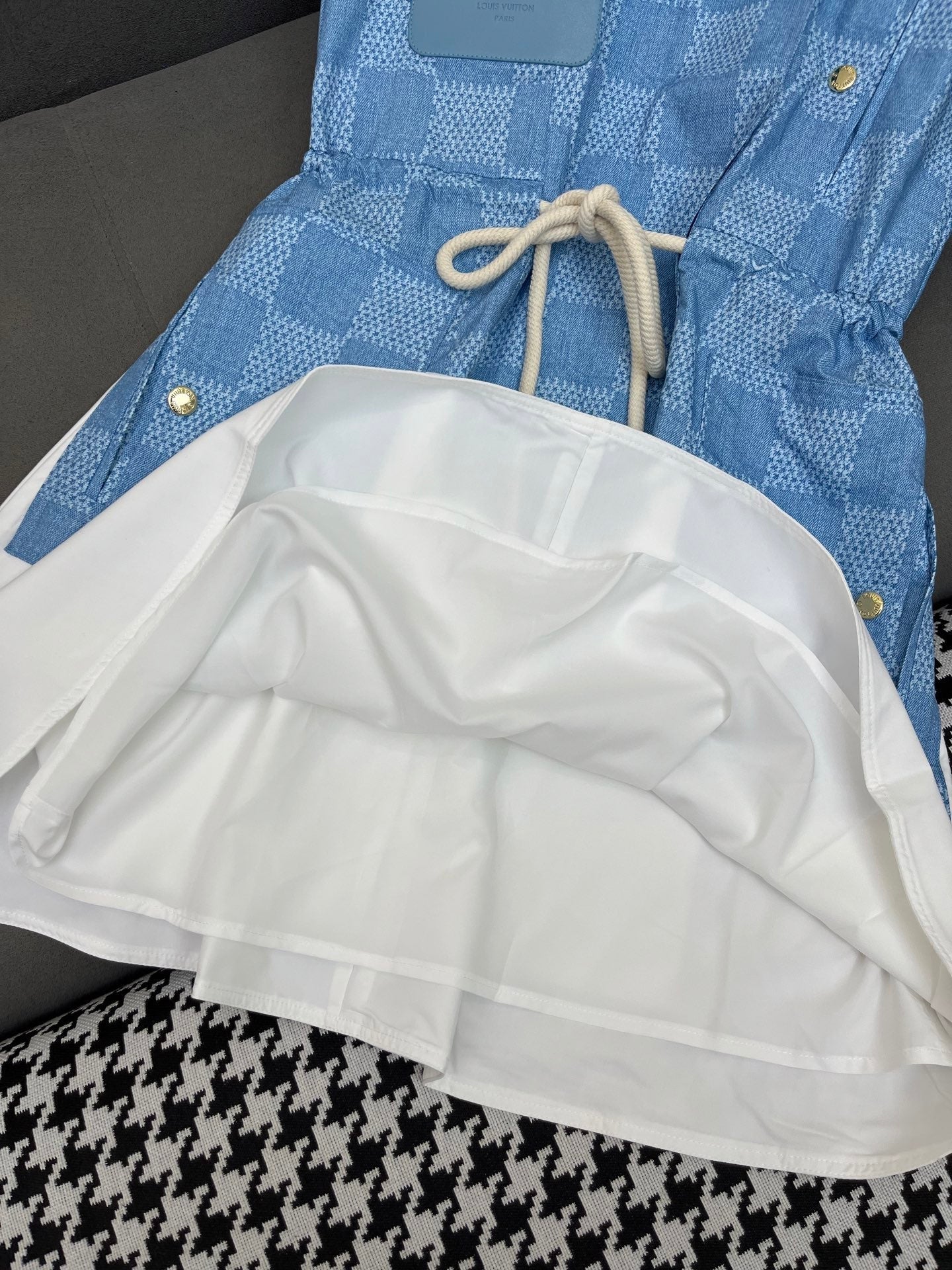 LOUIS VUITTON LV TANK DRESS BLUE 25S IN POLYESTER 266630