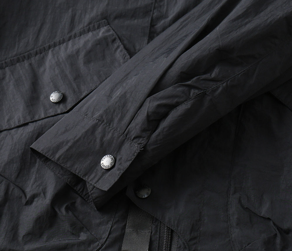 LOUIS VUITTON LV HOODED JACKET BLACK 239047