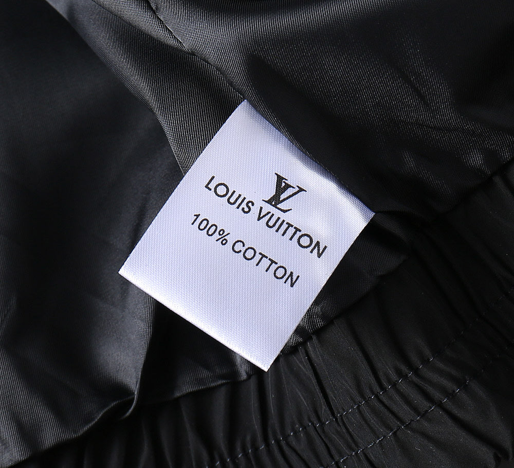 LOUIS VUITTON LV BLACK MONOGRAM HOODED JACKET 239052