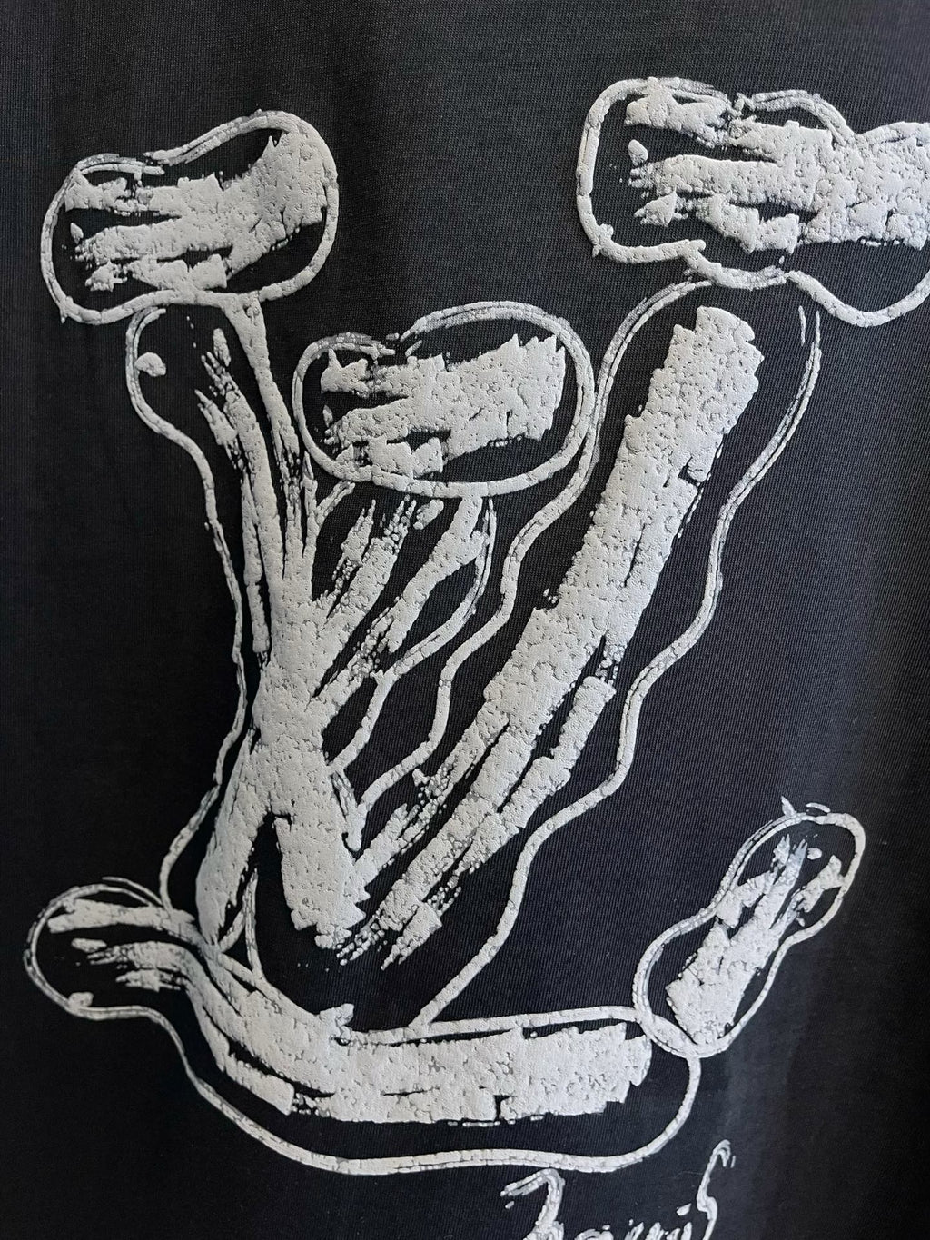 LOUIS VUITTON LV T-SHIRT IN BLACK PURE COTTON LOGO PRINT 238774