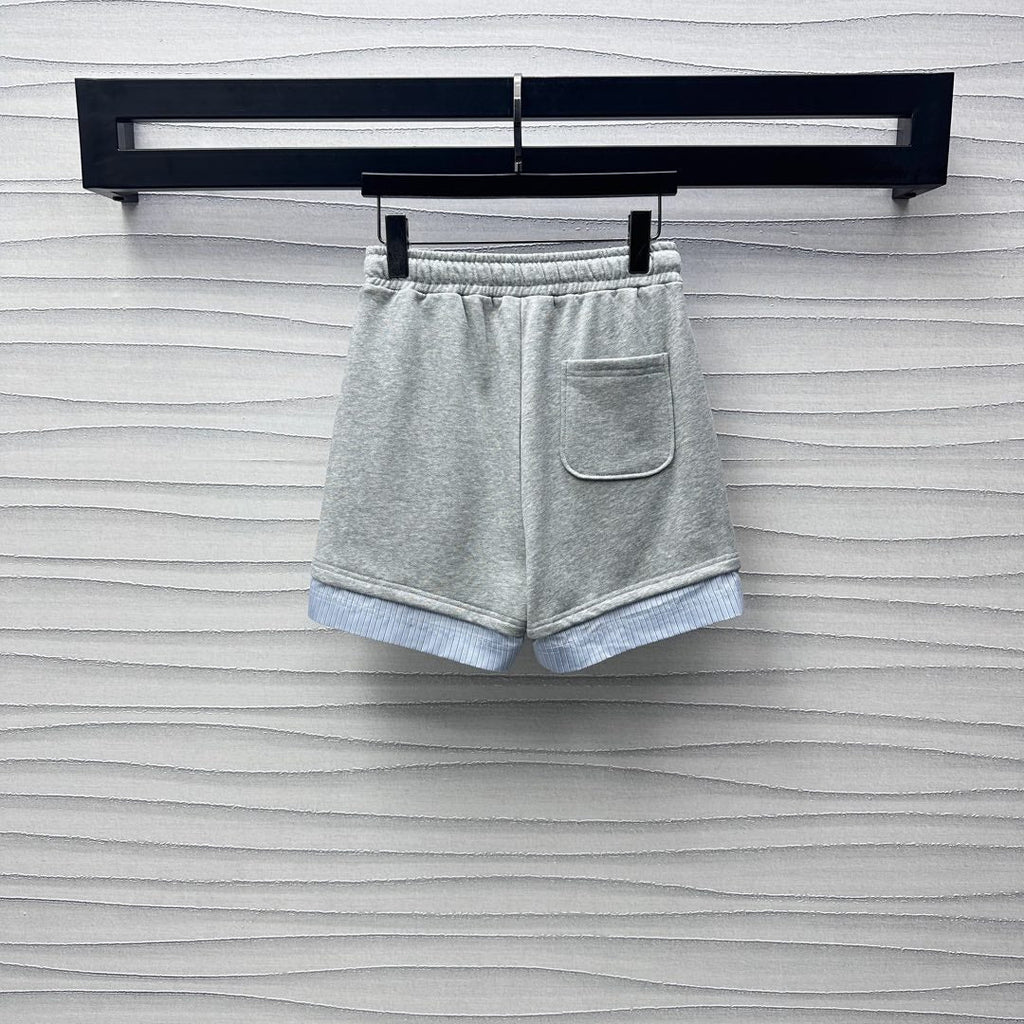 GUCCI SWEATSHIRT AND SHORTS SET IN GREY