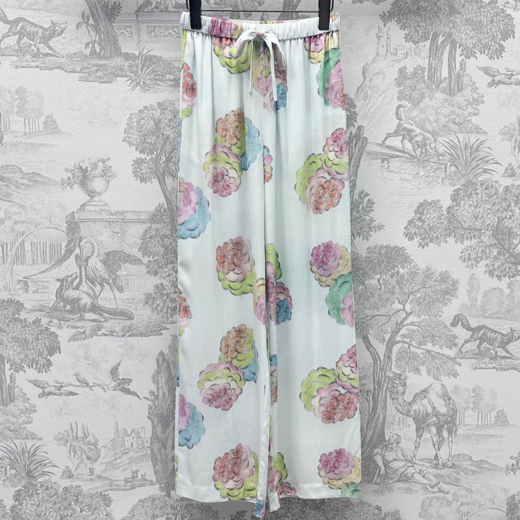 LOUIS VUITTON LV PRINTED STRAIGHT-LEG DRAWSTRING PANTS 267792