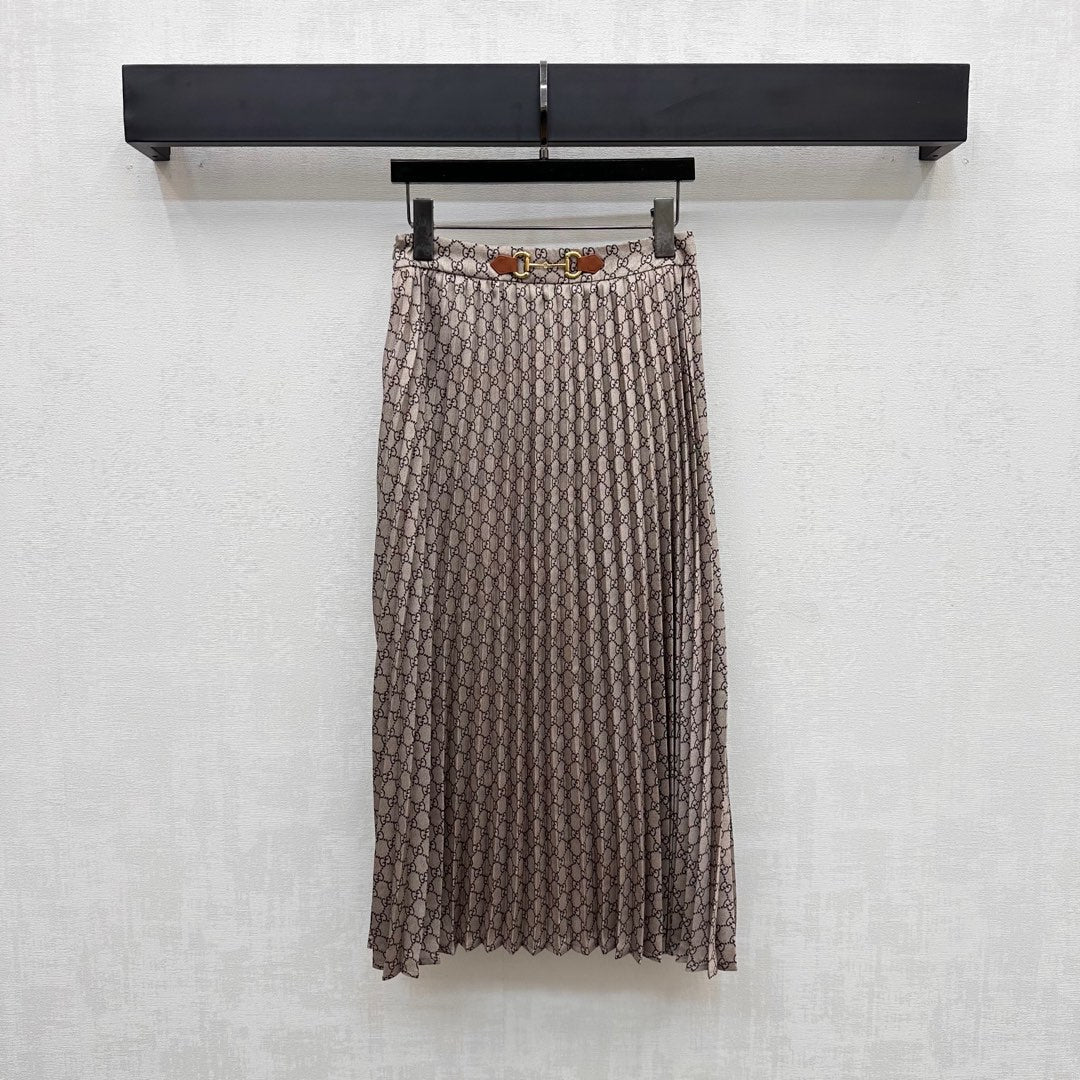 GUCCI 25S PLEATED DRESS IN TWILL FABRIC YB 264500