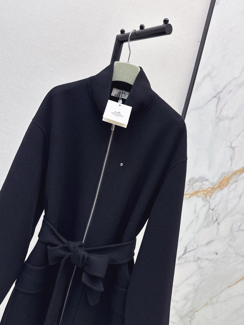 HERMES HERMES 25S STAND-COLLAR ZIP-UP JACKET 037