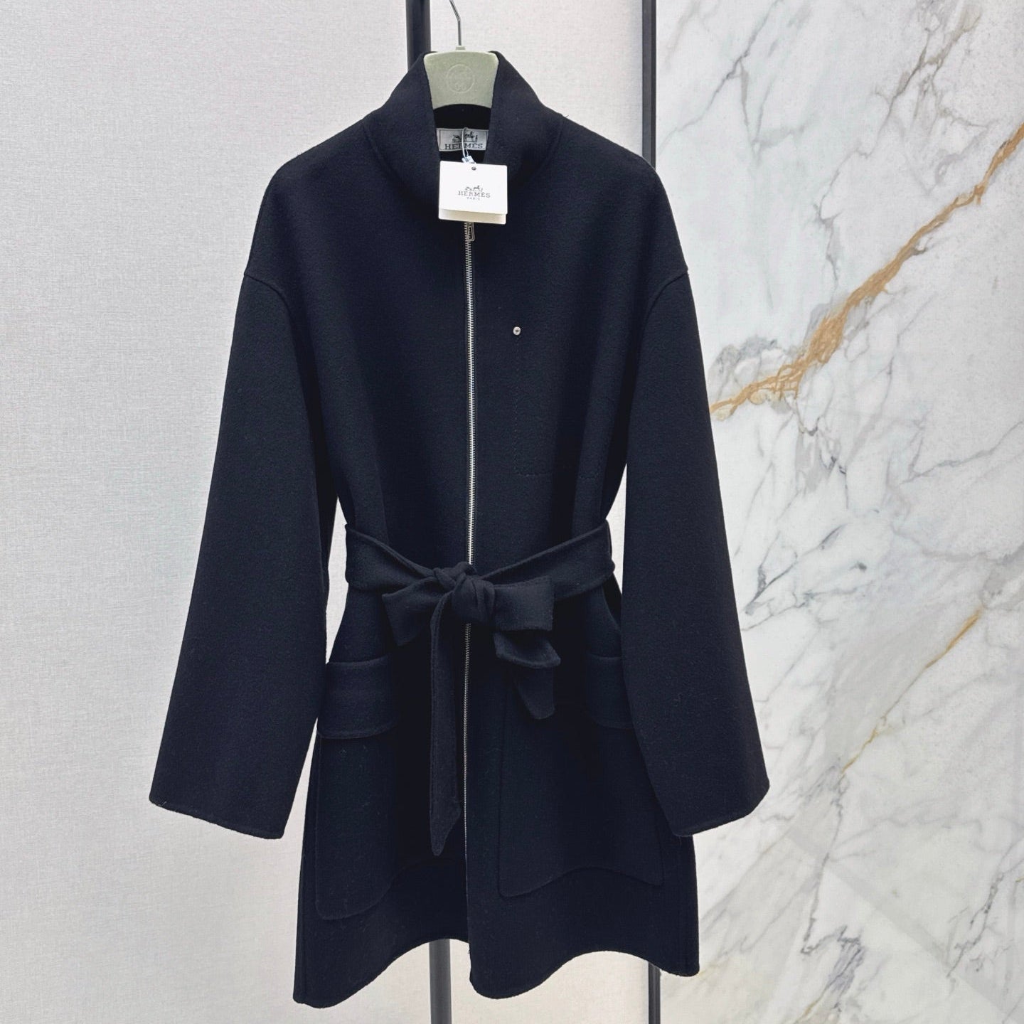 HERMES HERMES 25S STAND-COLLAR ZIP-UP JACKET 037