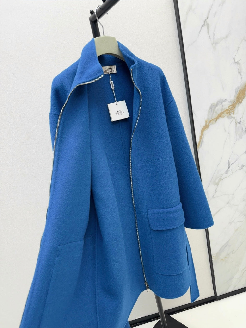 HERMES HERMES 25S STAND-COLLAR ZIP-UP JACKET 96710
