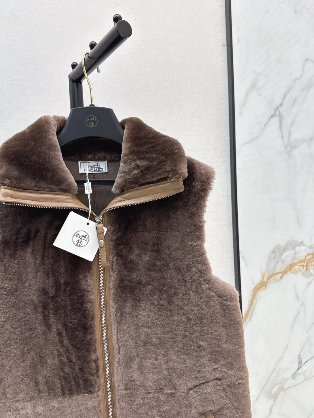 HERMES HERMES 25S FUR VEST 668406