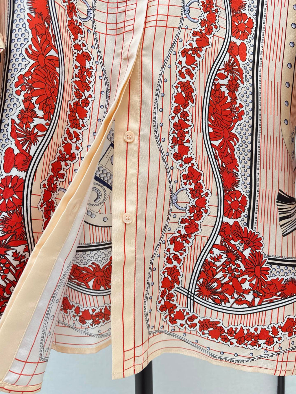 HERMES 25S SILK SHIRT 453