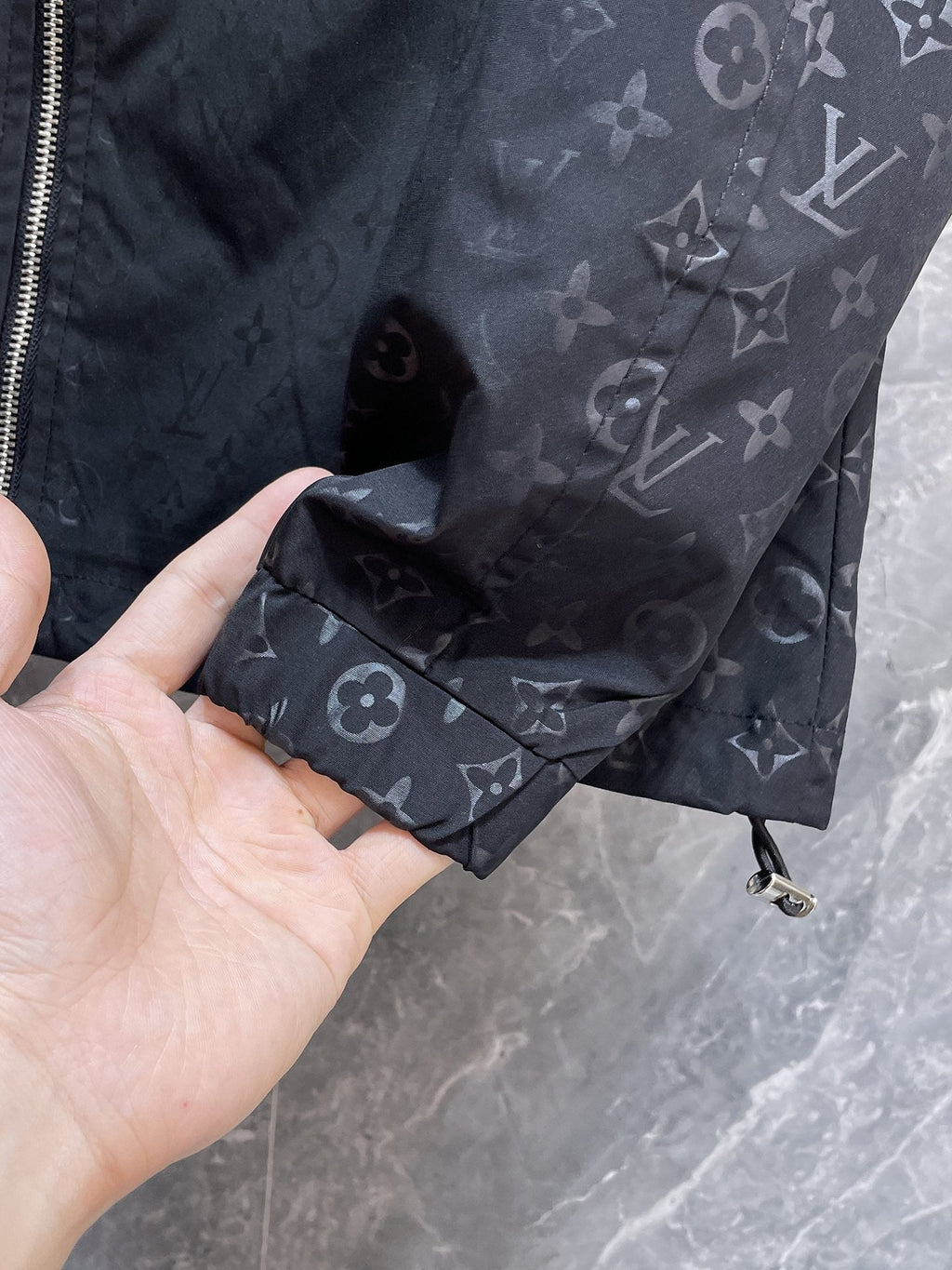 LOUIS VUITTON LV BLACK MONOGRAM JACKET 239555